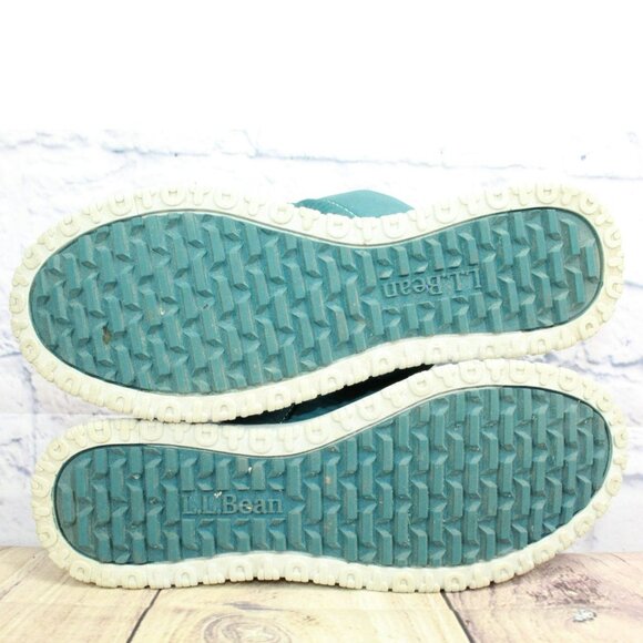 LL Bean Green Canvas Slip On Lightweight Airtight Slipper Scuff Size 10 M - Picture 9 of 9